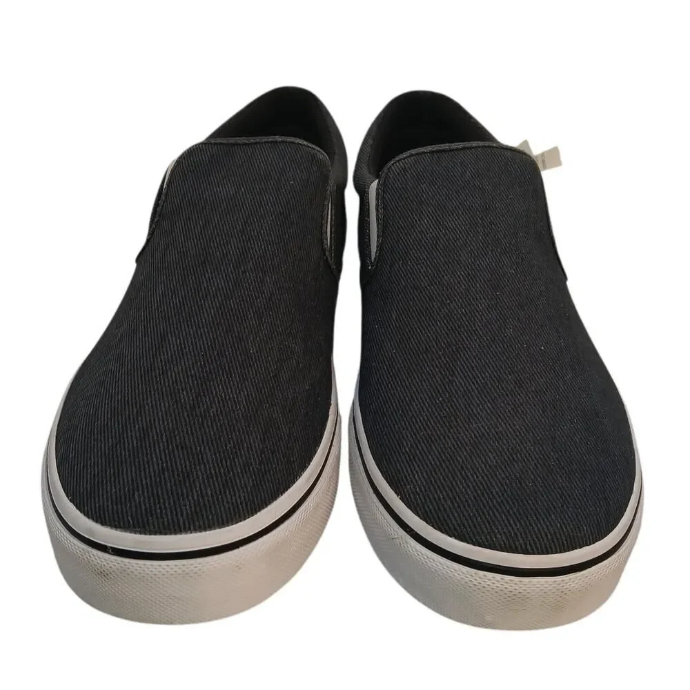 NO BOUNDARIES Men's New w/Tags Charcoal Gray Slip-On Deck Sneakers - Size: 13